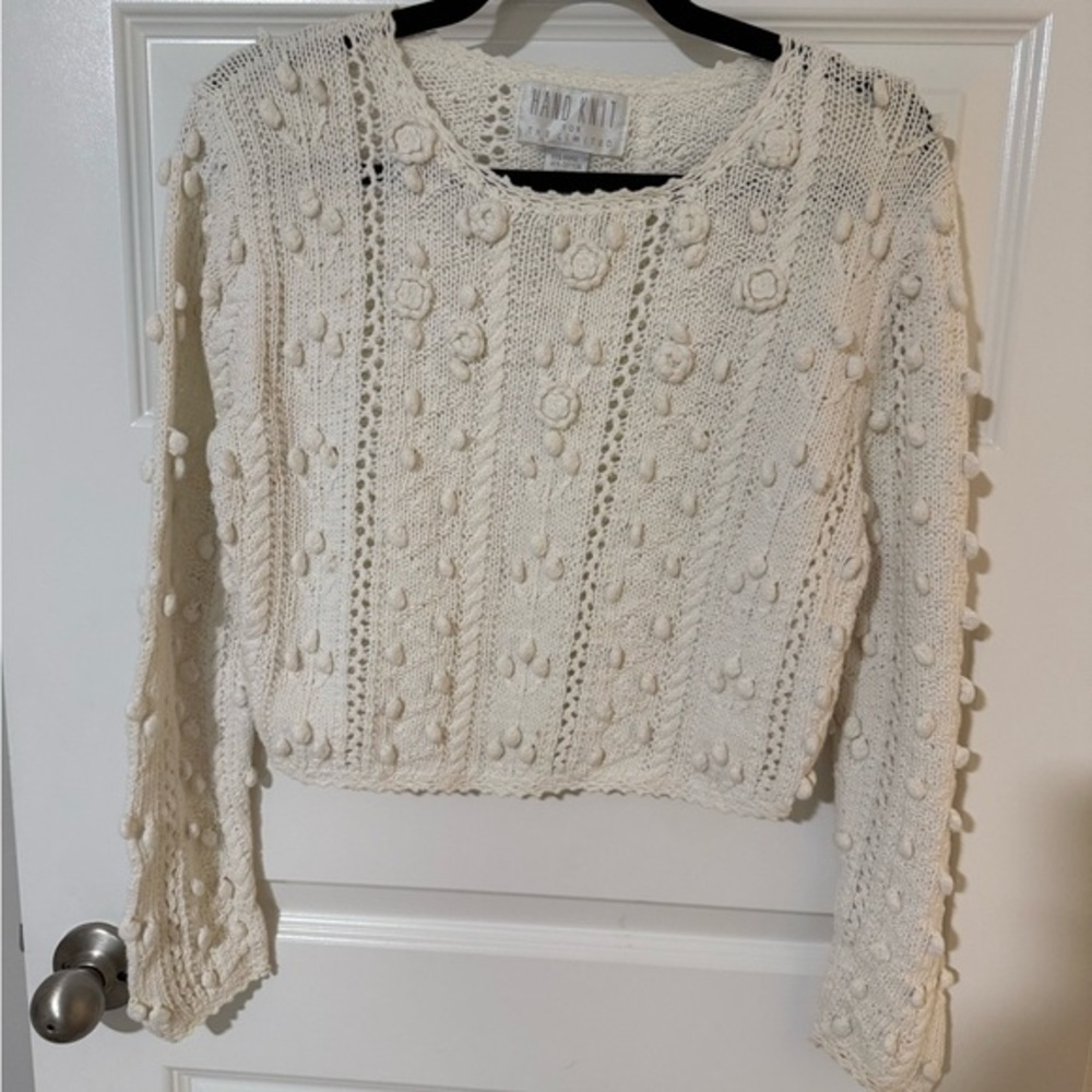 The Limited Cream Hand Knit Sweater